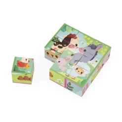 9 Cubes Animaux De La Ferme