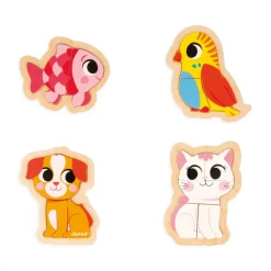 4 puzzles Evolutifs Animaux de Compagnie