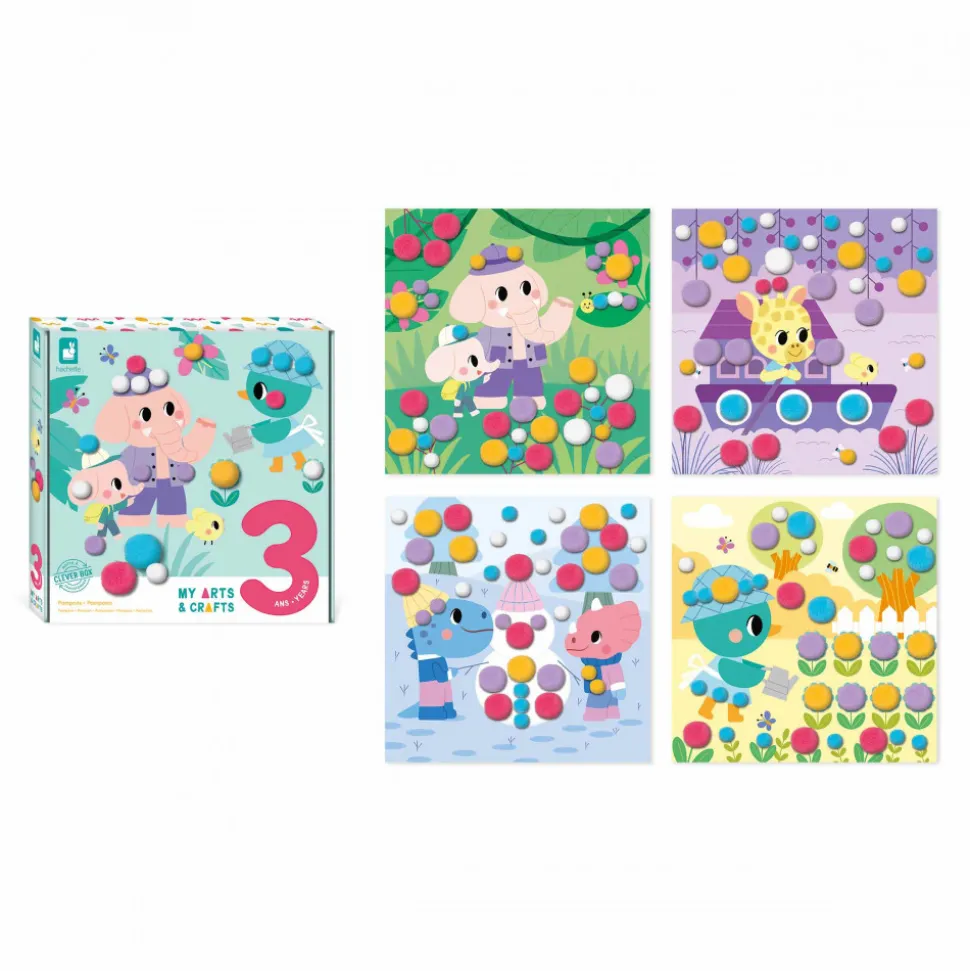 Coffret Créatif Pompons - 3 ans