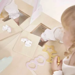 Coiffeuse en bois et accessoires Licorne