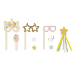 Coiffeuse en bois et accessoires Licorne