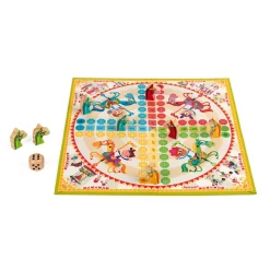 Jeu de petits chevaux carrousel (bois et carton)