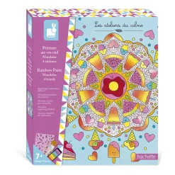 Kit Créatif - 4 Tableaux Peinture Arc-en-Ciel Mandala
