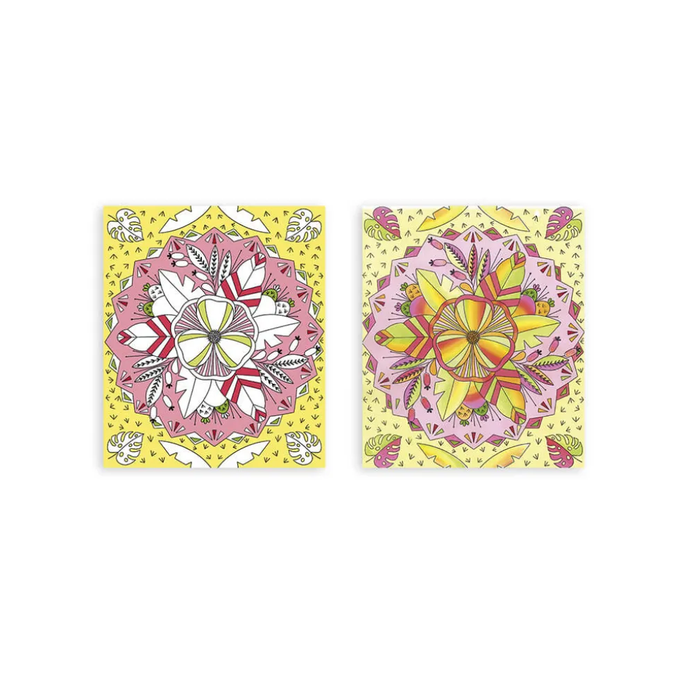 Kit Créatif - 4 Tableaux Peinture Arc-en-Ciel Mandala