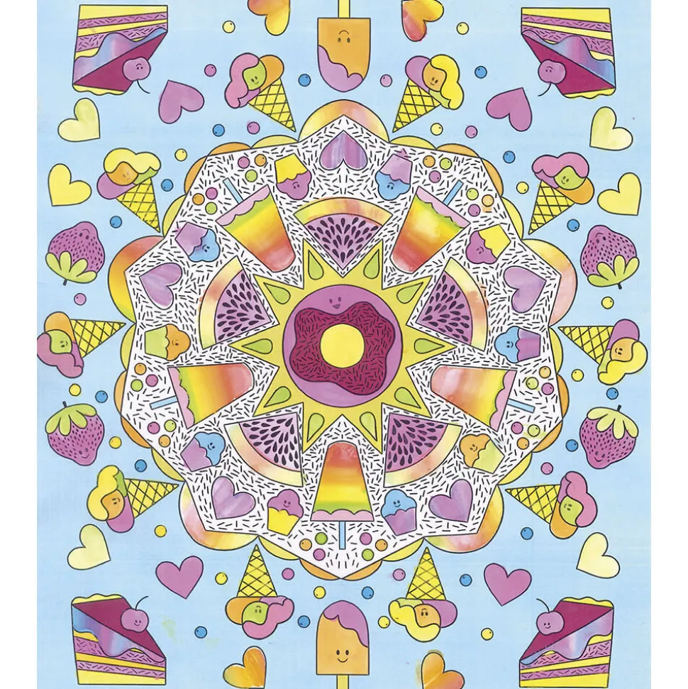 Kit Créatif - 4 Tableaux Peinture Arc-en-Ciel Mandala