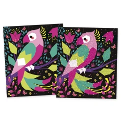 Kit Créatif - Coffret 2 Tableaux Fils Tendus Animaux de la Jungle à Créer