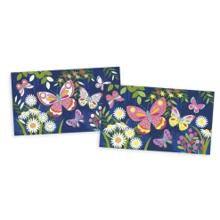 Kit Créatif - Coffret Sables fluo Papillons