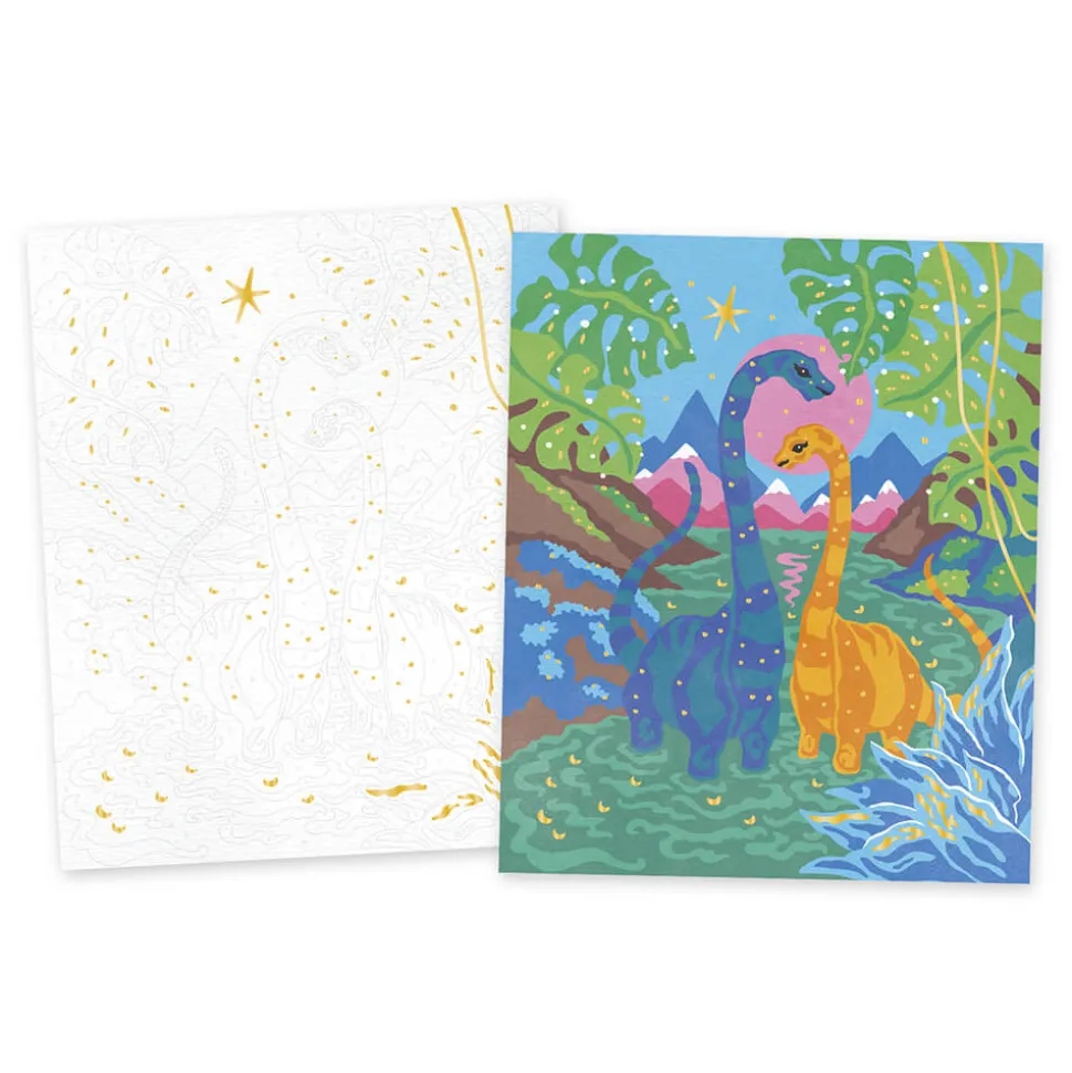 Kit Créatif - Peinture par Numéro Dinosaures