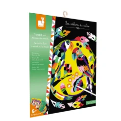 Kit Créatif - Scratch Art Animaux Du Monde