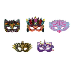 Kit Créatif - Scratch Art Masques De Fête