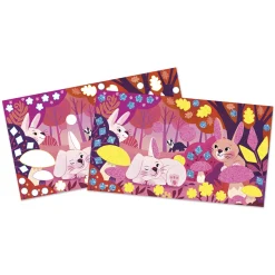Kit Créatif - Stickers Mousse Sables Fluo Amis de la Forêt