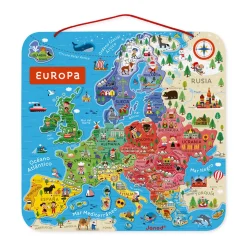 Puzzle Carte d'Europe Magnétique Espagnol (bois)