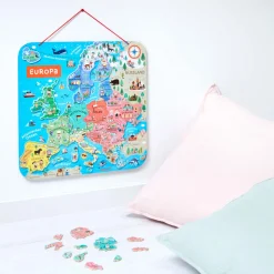Puzzle Carte d'Europe Magnétique Allemand (bois)