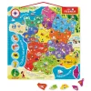 Puzzle Carte France Magnétique 93 pièces
