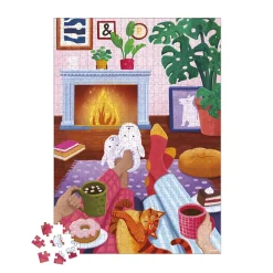Puzzle Soirée au coin du Feu 500 pièces