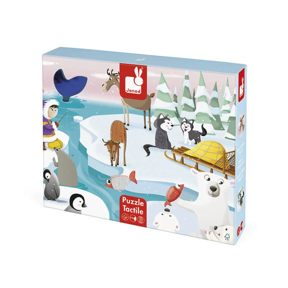Puzzle Tactile 'La Banquise' 20 pièces