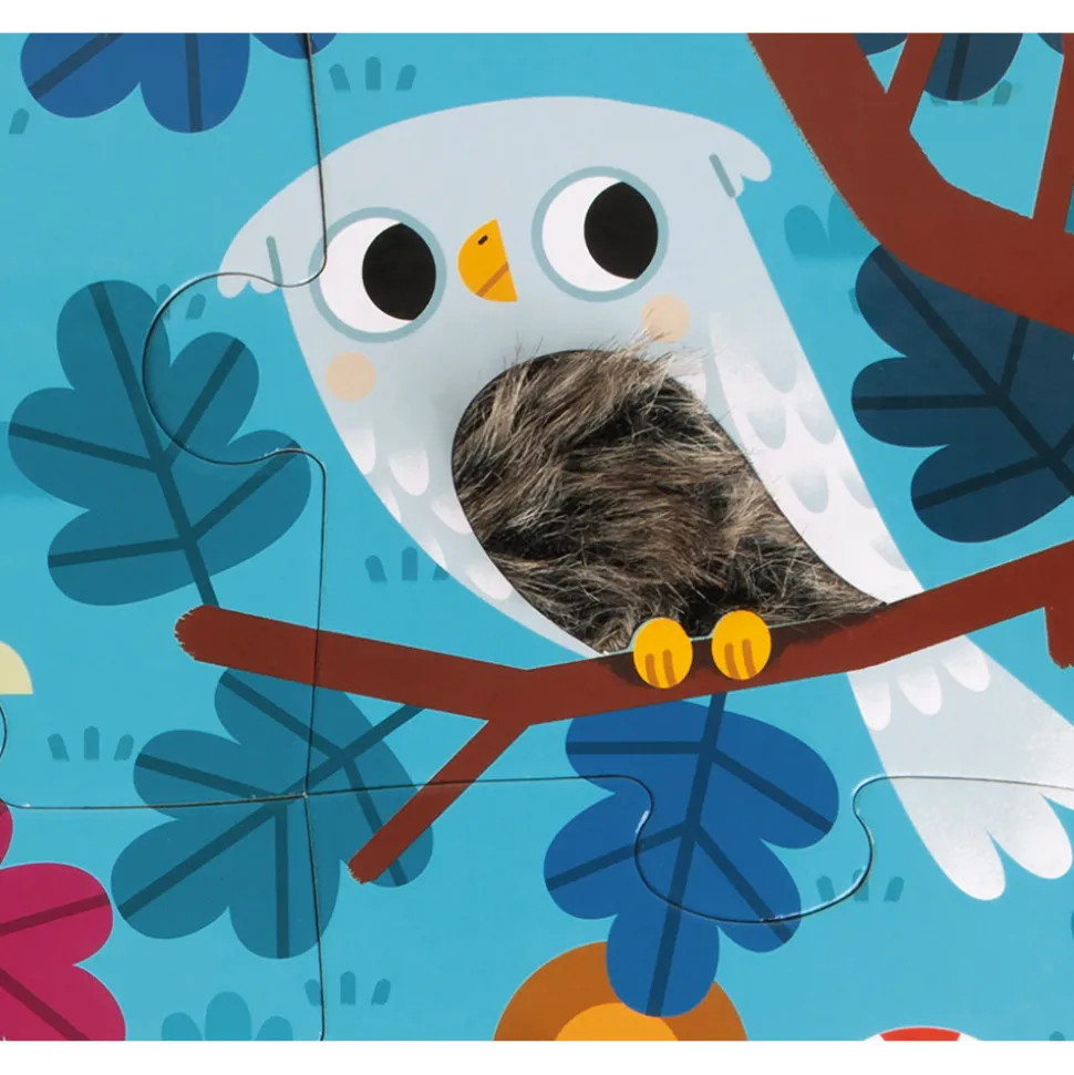 Puzzle Tactile Les Animaux de la Forêt 20 pièces