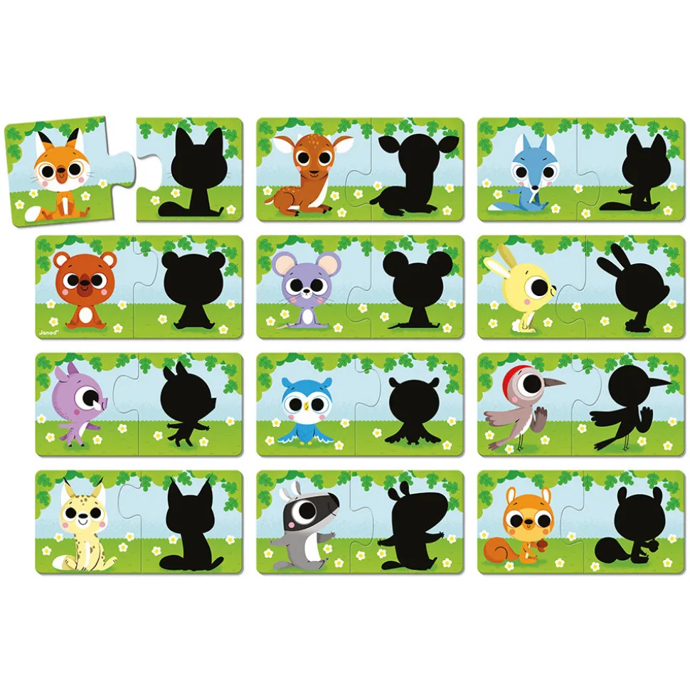 Puzzles les Animaux et Leur Ombre