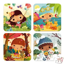 Puzzles évolutifs Les 4 Saisons - 4 puzzles
