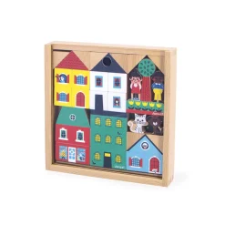 Set de 36 cubes en bois Ville - Cross Roads