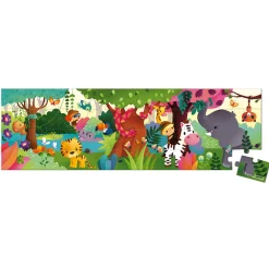 Valisette puzzle panoramique Jungle 36 pièces
